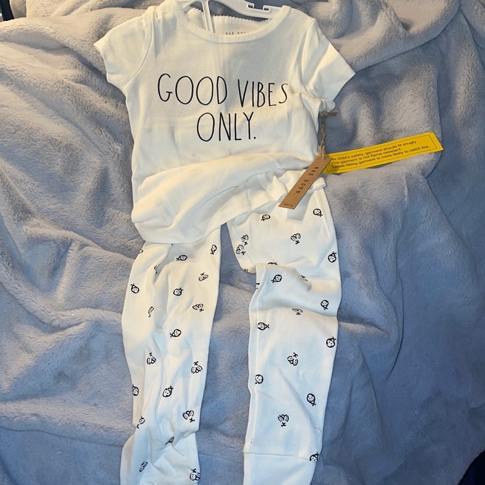 Rae Dunn “Good Vibes Only” Toddler Sleep Set